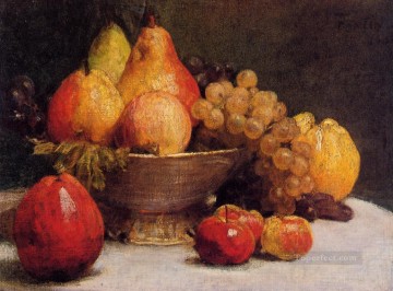 Cuenco de frutas bodegón Henri Fantin Latour Pinturas al óleo